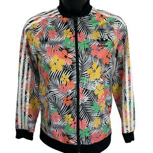 Adidas Floral SST Track Jacket AOP All Over Print Flower Kids Girls Youth Medium